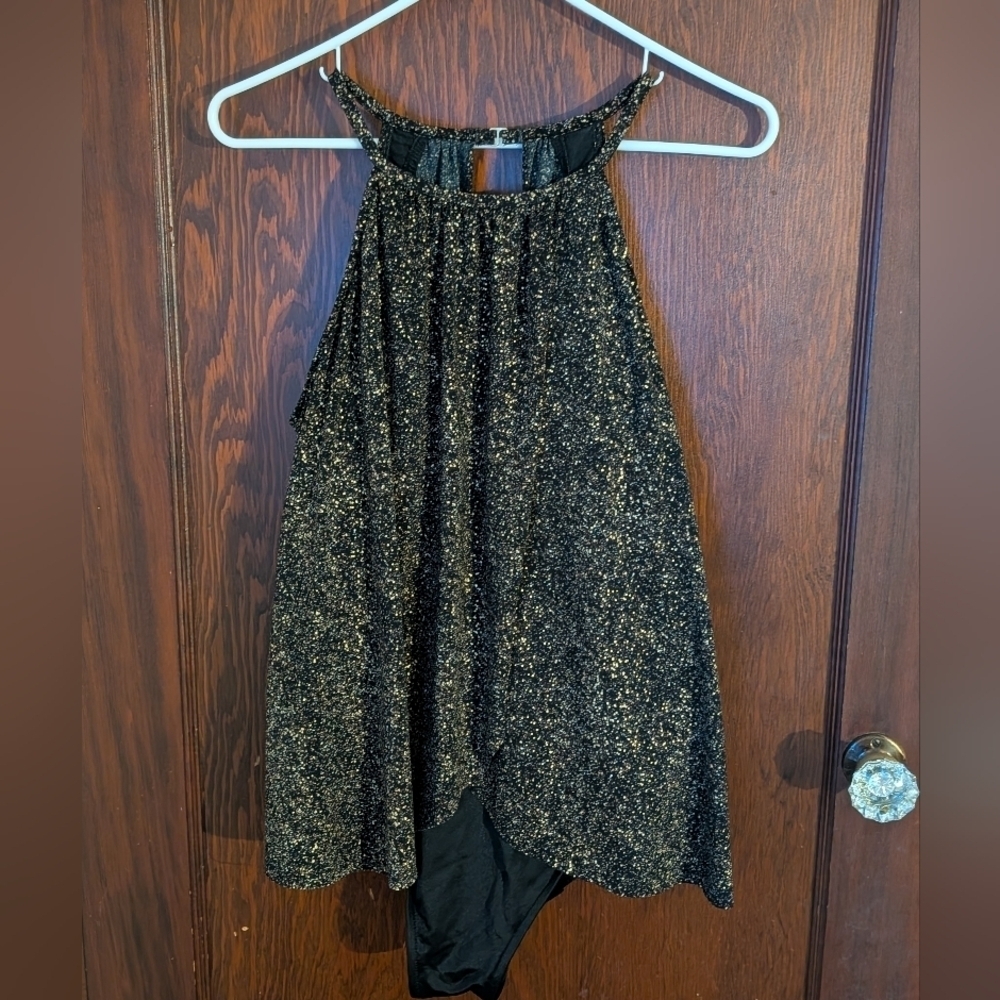 Magicsuit Black & Gold Flattering One Piece Swimsuit Size 16